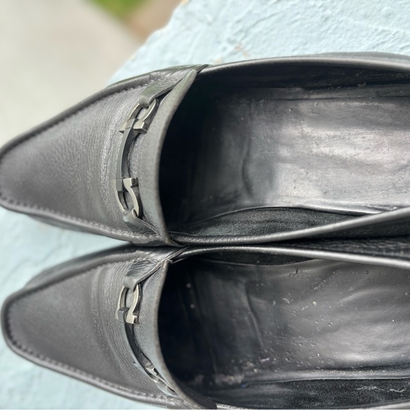 Ferragamo Grandioso Gancini Leather Loafers - Picture 4 of 10